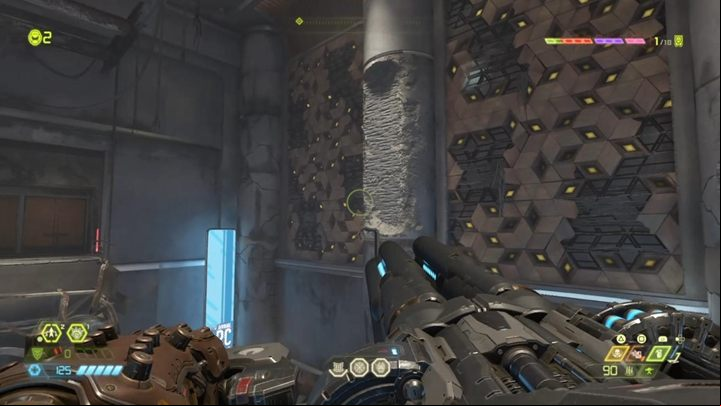 The key is very close to the gate - Doom Eternal: Arc Complex | Slayer Gates walkthrough - Slayer Gates - Doom Eternal Guide