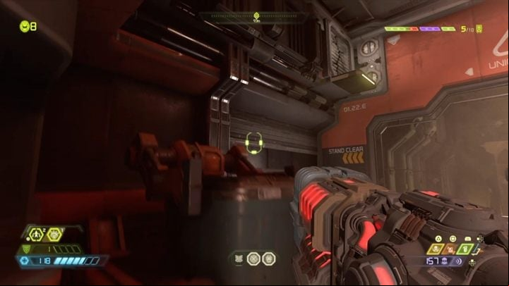 Use the switch to move the wall in the next room - Doom Eternal: Mars Core | Slayer Gates walkthrough - Slayer Gates - Doom Eternal Guide