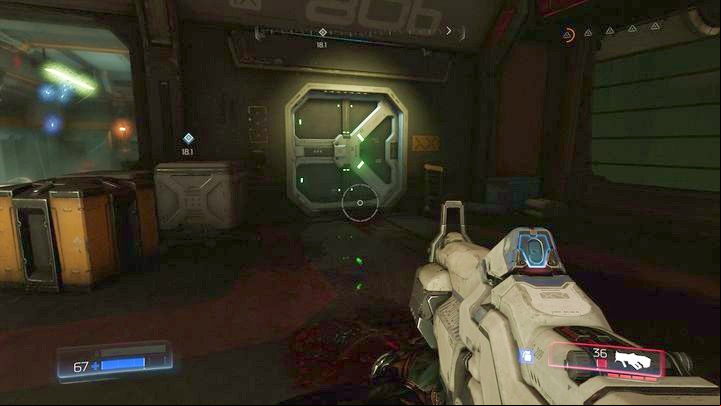Go to the room with the door on the left once the battle ends - Doom: Argent Energy Tower Walkthrough - Walkthrough - Doom Game Guide & Walkthrough