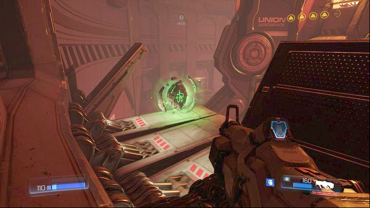 Now you can turn around and jump above - Doom: Argent Energy Tower Walkthrough - Walkthrough - Doom Game Guide & Walkthrough
