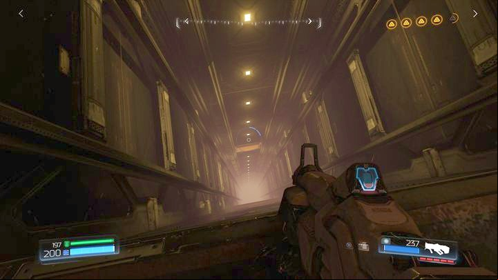 In the same room you will also find an elevator shaft - Doom: Argent Energy Tower Walkthrough - Walkthrough - Doom Game Guide & Walkthrough
