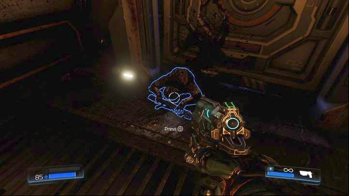 Slightly further you will find locked door - Doom: The UAC Walkthrough - Walkthrough - Doom Game Guide & Walkthrough