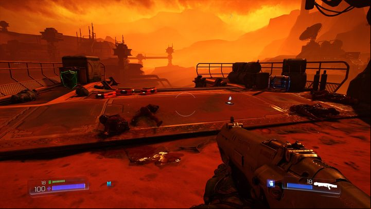Once you complete it, climb up on the previously mentioned chests and then jump to the ledge on the right - Doom: The UAC Walkthrough - Walkthrough - Doom Game Guide & Walkthrough