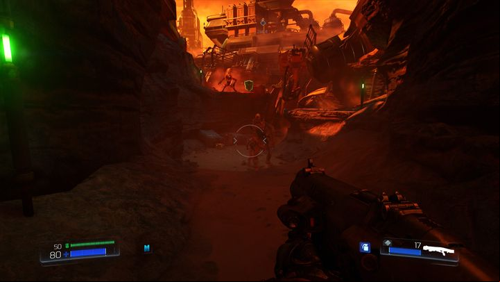 Once the first group is dead, keep going ahead - Doom: The UAC Walkthrough - Walkthrough - Doom Game Guide & Walkthrough