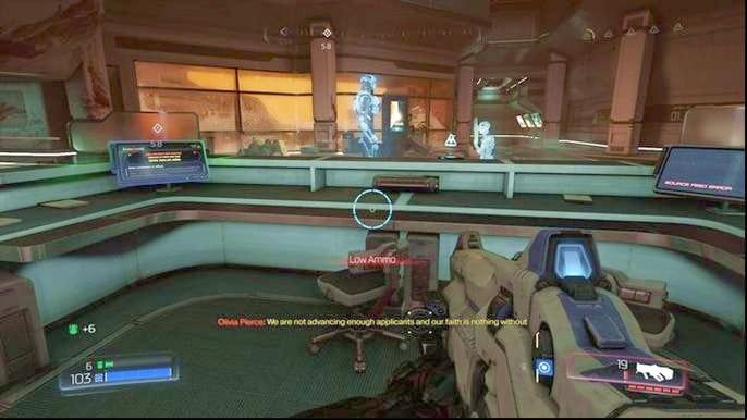 Once the battle ends, use another and pick up the Data Log lying next to it - Doom: Advanced Research Complex Walkthrough - Walkthrough - Doom Game Guide & Walkthrough