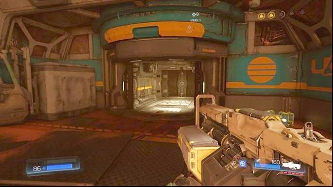 Use the computer marked by the radar once the battle ends - Doom: Advanced Research Complex Walkthrough - Walkthrough - Doom Game Guide & Walkthrough
