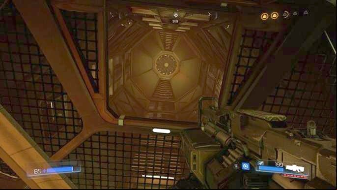 You will have a hole above your head - Doom: Advanced Research Complex Walkthrough - Walkthrough - Doom Game Guide & Walkthrough