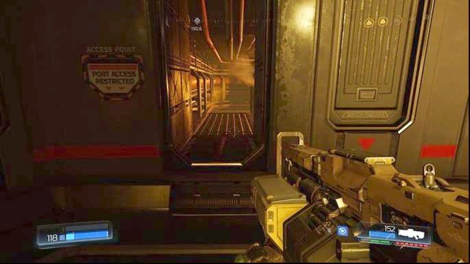 Use the in the middle once you get rid of all enemies - Doom: Advanced Research Complex Walkthrough - Walkthrough - Doom Game Guide & Walkthrough