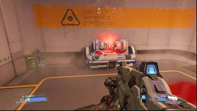Go straight after defeating the first Possessed - Doom: All secrets in Advanced Research Complex - Secrets - Doom Game Guide & Walkthrough