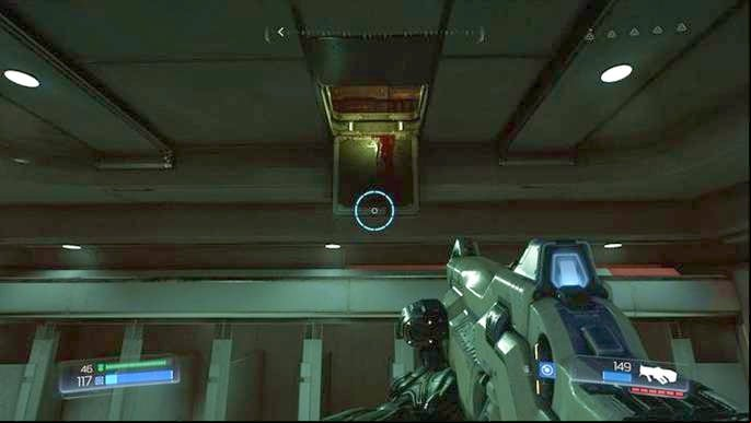 Once you leave the room with Argent Cell, you will by a door lighted in red behind which there is Automap and Elite Guard - Doom: All secrets in Advanced Research Complex - Secrets - Doom Game Guide & Walkthrough