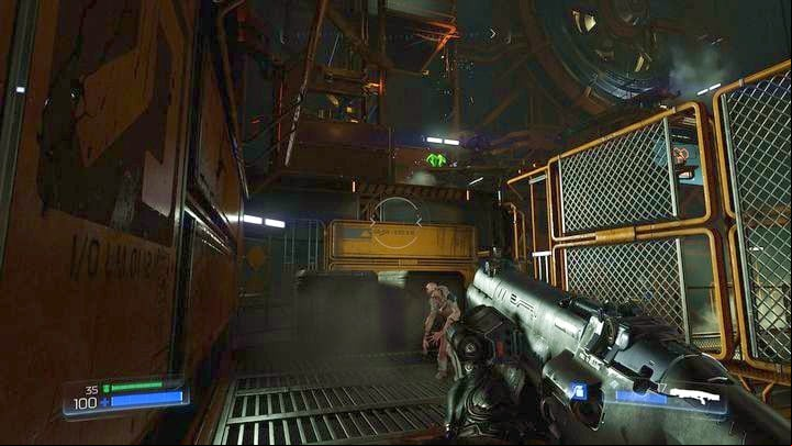 Once you restore power and walk one level below, keep going ahead until the encounter with Imps - Doom: All secrets in Resource Operations - Secrets - Doom Game Guide & Walkthrough