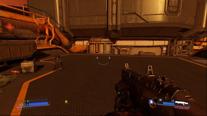 There is a hatch on the right side of the room - Doom: All secrets in Resource Operations - Secrets - Doom Game Guide & Walkthrough
