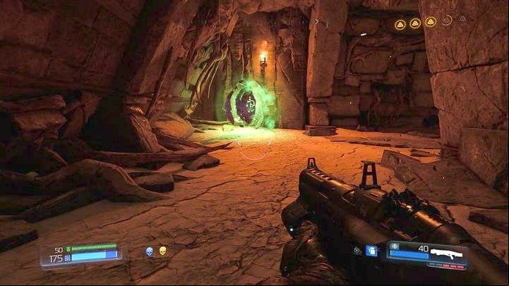 After examining the automap you must go to the opposite end of the map - Doom: All secrets in Kadingir Sanctum - Secrets - Doom Game Guide & Walkthrough
