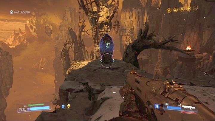 During the climb you will encounter one more Data the form of a runic stone - Doom: All secrets in Kadingir Sanctum - Secrets - Doom Game Guide & Walkthrough