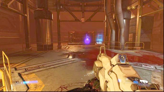 Slightly further another battle awaits you - Doom: Destroyed Argent Facility Walkthrough - Walkthrough - Doom Game Guide & Walkthrough