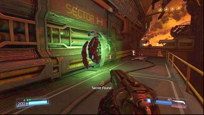 It will lead you to the Rune Trial - Armored Offensive - Doom: Destroyed Argent Facility Walkthrough - Walkthrough - Doom Game Guide & Walkthrough
