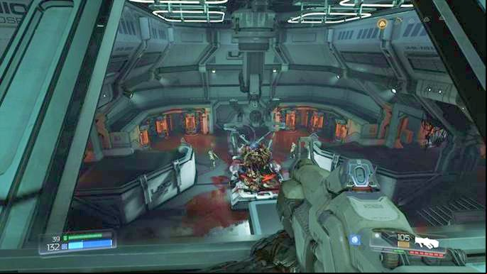 Now open the nearby door and go further to the left - Doom: Lazarus Labs Walkthrough - Walkthrough - Doom Game Guide & Walkthrough