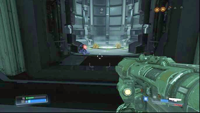 Go to the other end of the location once the battle is over and open the sluice located there - Doom: Lazarus Labs Walkthrough - Walkthrough - Doom Game Guide & Walkthrough