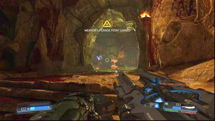 Four skulls will be flying from the left and from the right - Doom: Titans Realm Walkthrough - Walkthrough - Doom Game Guide & Walkthrough