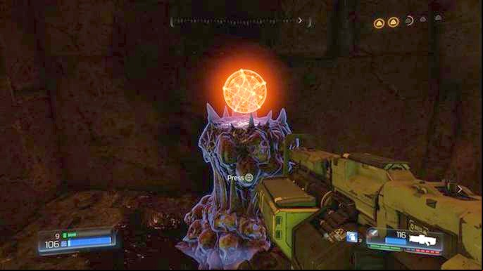 Further path leads through the teleport in the middle - Doom: Titans Realm Walkthrough - Walkthrough - Doom Game Guide & Walkthrough