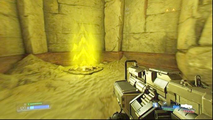 Enter inside once the beasts are dead and look for a door with red skulls - Doom: Titans Realm Walkthrough - Walkthrough - Doom Game Guide & Walkthrough