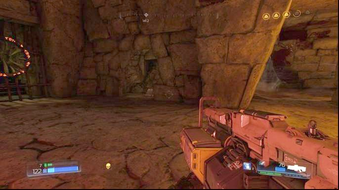 Before you go further, ride down the platform and use the lever ahead of the recently opened gate - Doom: Titans Realm Walkthrough - Walkthrough - Doom Game Guide & Walkthrough