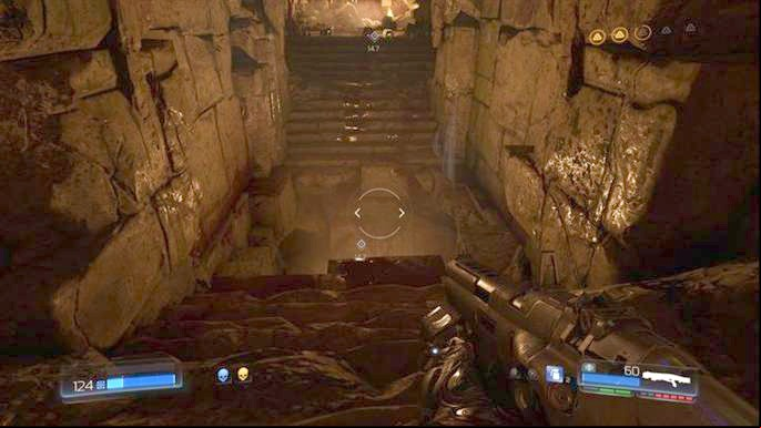 At the end you will face two Barons, so about keeping ammunition for stronger weapon - Doom: The Necropolis Walkthrough - Walkthrough - Doom Game Guide & Walkthrough