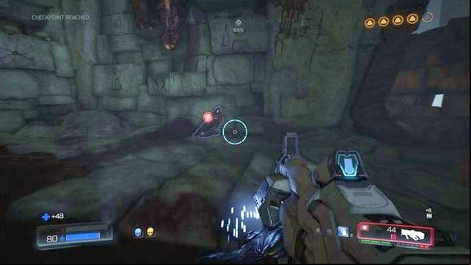 Go up the corridor once the last demon is dead and defeat other beasts - Doom: The Necropolis Walkthrough - Walkthrough - Doom Game Guide & Walkthrough