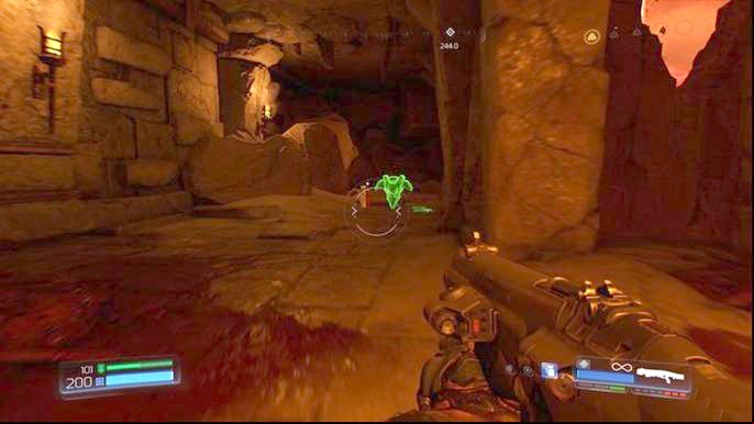 On the left side there is a corridor that will lead you to other items - Doom: Argent DNur Walkthrough - Walkthrough - Doom Game Guide & Walkthrough