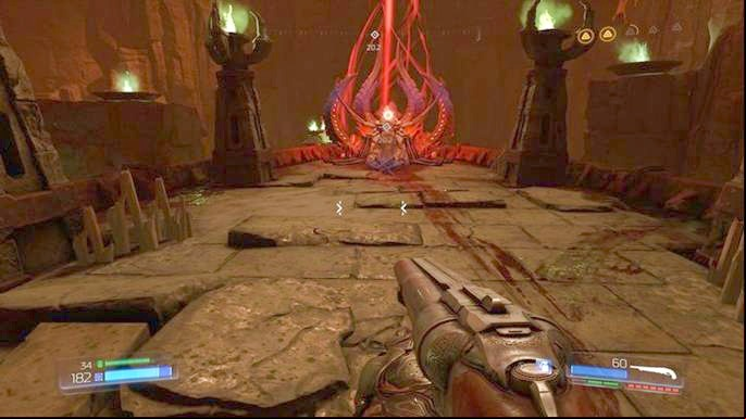 The door on the right will open once the encounter ends - Doom: Argent DNur Walkthrough - Walkthrough - Doom Game Guide & Walkthrough