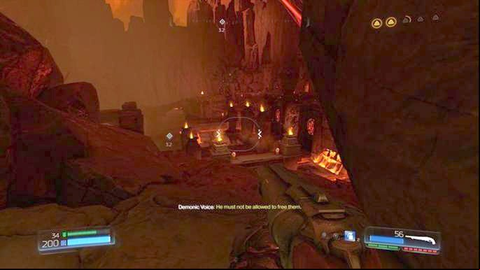You will leave the tunnel in the same place to which you would get by using the road through the skull - Doom: Argent DNur Walkthrough - Walkthrough - Doom Game Guide & Walkthrough