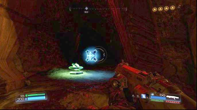 On the right side you will find a niche with Mega Health and BFG ammunition (secret) - Doom: Argent DNur Walkthrough - Walkthrough - Doom Game Guide & Walkthrough
