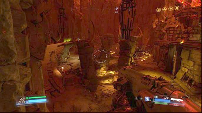 The tunnel will lead you to the third great battle with the demons - Doom: Argent DNur Walkthrough - Walkthrough - Doom Game Guide & Walkthrough