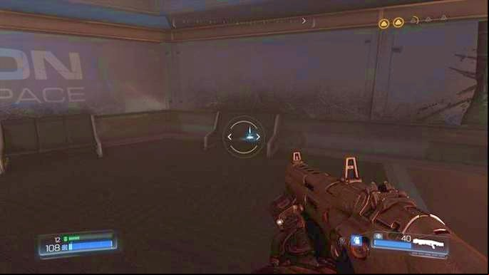 Use Automap on the right side of the room after the battle with first Pinkies - Doom: All secrets in Destroyed Argent Facility - Secrets - Doom Game Guide & Walkthrough