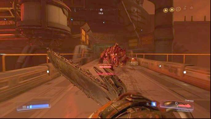 After searching the last guard you will reach new enemies - Doom: All secrets in Destroyed Argent Facility - Secrets - Doom Game Guide & Walkthrough