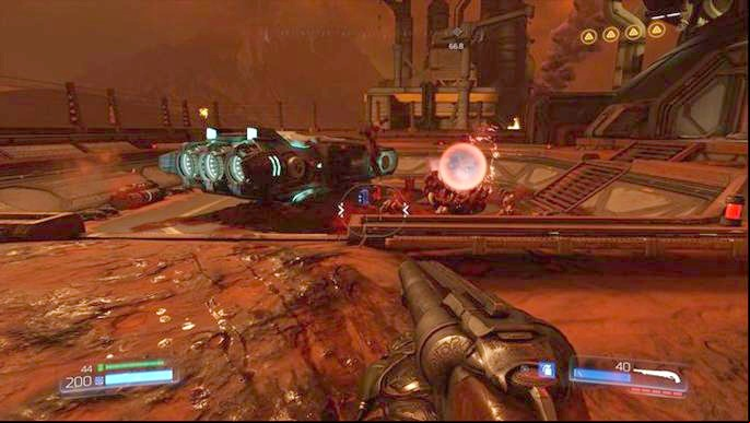 Pick up the Data Log on the landing after you destroy the second Gore Nest - Doom: All secrets in Destroyed Argent Facility - Secrets - Doom Game Guide & Walkthrough