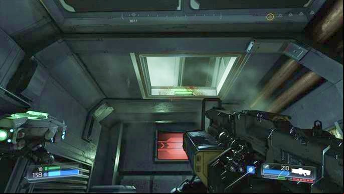 Climb up through the shaft in the ceiling after upgrading your weapon by using the drone - Doom: All secrets in Lazarus Labs - Secrets - Doom Game Guide & Walkthrough