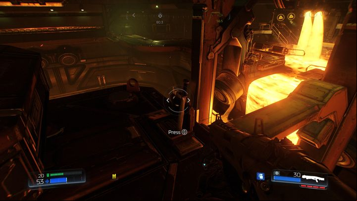 In the middle of the bridge you can notice a small platform on the left - Doom: All secrets in Foundry - Secrets - Doom Game Guide & Walkthrough
