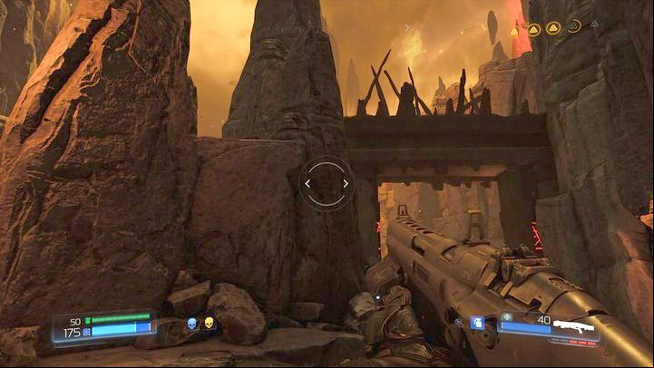 Start climbing upstairs once the challenge is completed - Doom: Kadingir Sanctum Walkthrough - Walkthrough - Doom Game Guide & Walkthrough