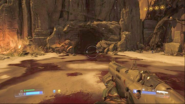 A gate near the power-up will open after the battle - Doom: Kadingir Sanctum Walkthrough - Walkthrough - Doom Game Guide & Walkthrough