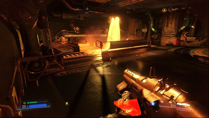 Turn to the left behind the bridge - Doom: Foundry Walkthrough - Walkthrough - Doom Game Guide & Walkthrough