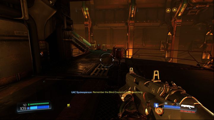 Once you collect another upgrade point, go back down and walk through the previously mentioned gate - Doom: Foundry Walkthrough - Walkthrough - Doom Game Guide & Walkthrough