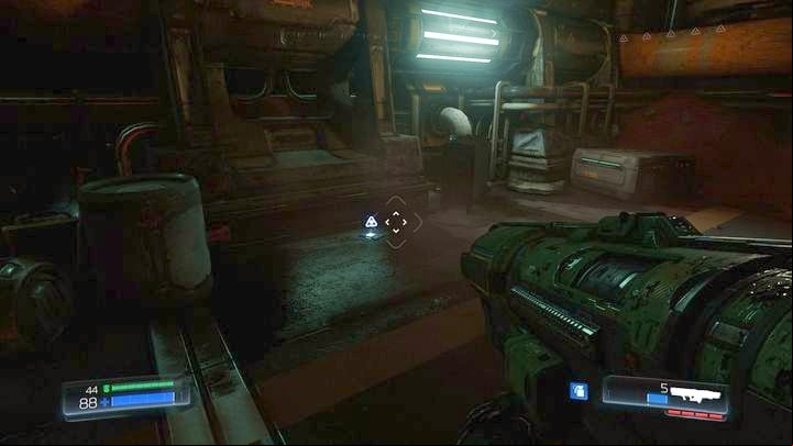 Turn left after completing the additional task - Doom: Argent Facility Walkthrough - Walkthrough - Doom Game Guide & Walkthrough