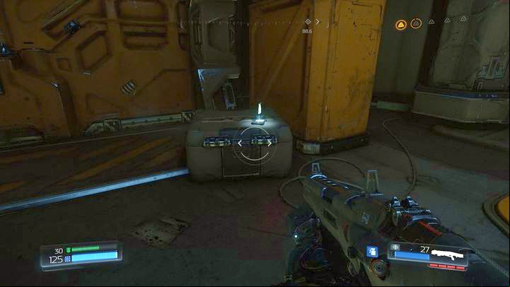 Inside you will have a short battle after which you can pick up the Data Log - Doom: Argent Facility Walkthrough - Walkthrough - Doom Game Guide & Walkthrough