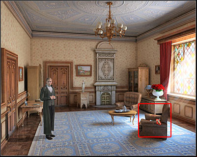 Don't click on any of the doors, because you aren't allowed to leave this room just yet - Mina's Apartment I - London - Dracula: Origin - Game Guide and Walkthrough