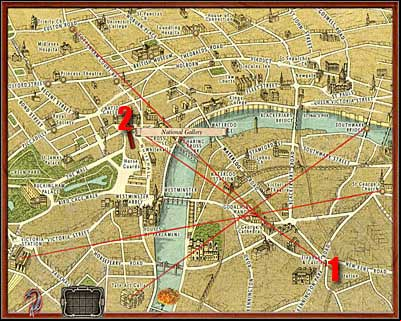 As you've probably noticed, all the lines intersect in a certain area of the map - Mina's Apartment II - London - Dracula: Origin - Game Guide and Walkthrough