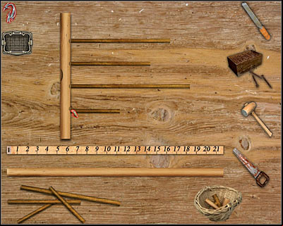 Now you will have to choose a brighter piece of wood (screen) - Godalming Manor IV - London - Dracula: Origin - Game Guide and Walkthrough