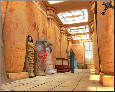 Once you've attached both items, you will have to wait for the sarcophagus to open - Egyptian Museum - Cairo - Dracula: Origin - Game Guide and Walkthrough