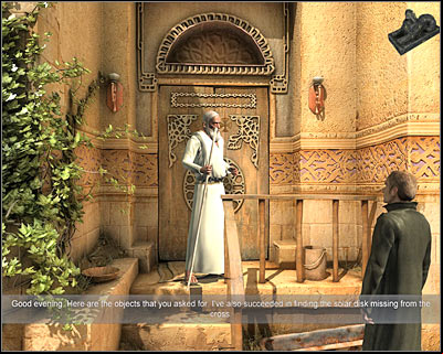 I assume that you've already obtained a mirror by using a diamond - Marketplace #5 - Cairo - Dracula: Origin - Game Guide and Walkthrough