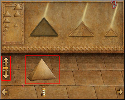 Use both arrows to place your first pyramid in a correct spot - Blood Rocks #2 III - Cairo - Dracula: Origin - Game Guide and Walkthrough